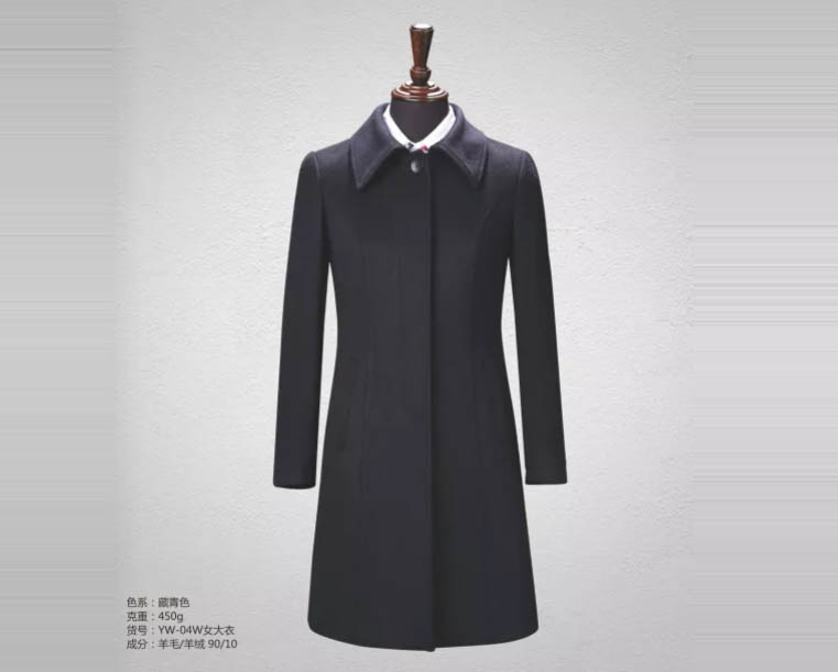 YW-04W女大衣（藏青色）