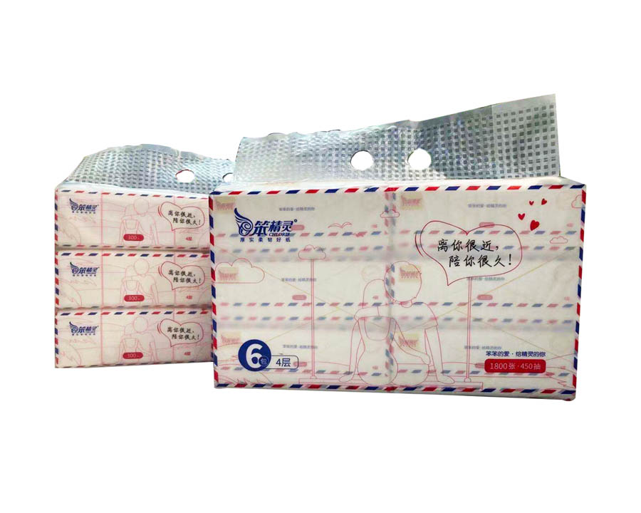 笨精靈白色抽紙