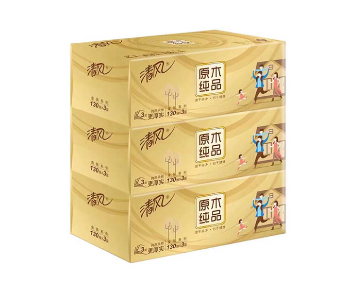 清風(fēng)抽紙130抽盒裝